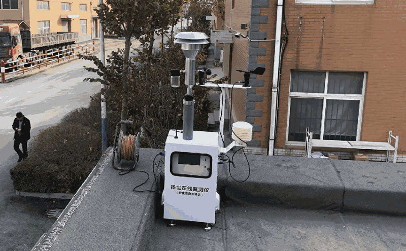 濰坊三建濱海建材_貝塔射線揚塵在線監測設備案例